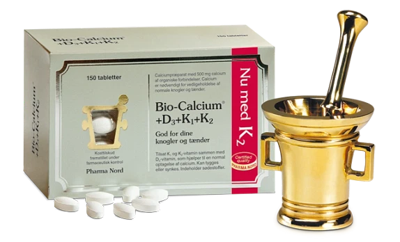 Bio-Calcium+D3+K1+K2 150 tabletter