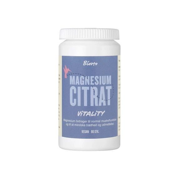 Magnesium Citrat Vitality Biorto 90 vegetabilske kapsler