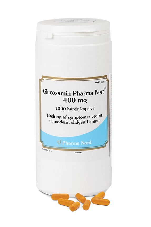 Glucosamin Pharma Nord 400 mg 1000 kapsler