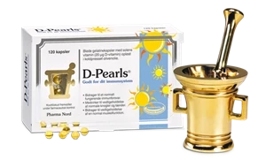 D-Pearls D-vitamin 20 mcg 120 kapsler