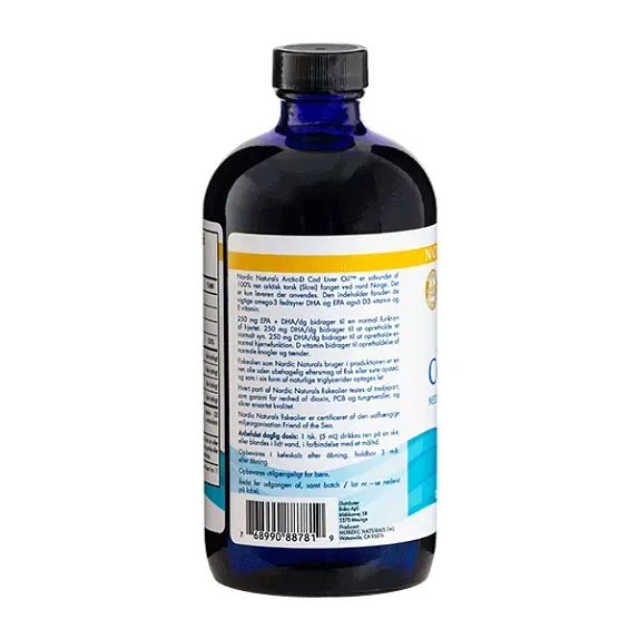 Arctic-D Cod Liver Oil Nordic Naturals 473 ml