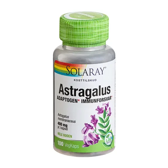 Astragalus Solaray 100 vegetabilske kapsler