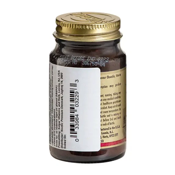 B12 Vitamin Solgar 1000 mcg 100 tyggetabletter