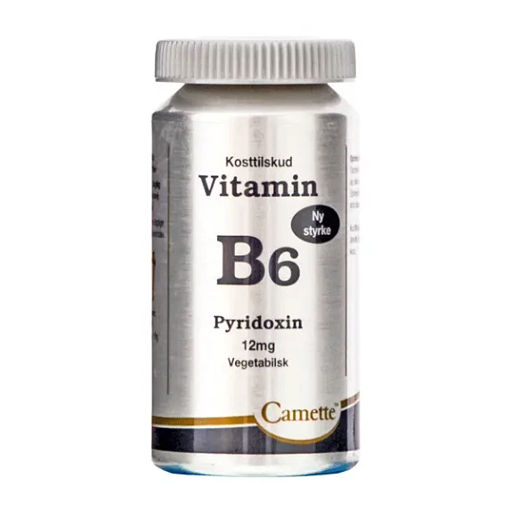 B6 Vitamin 12 mg Pyridoxin Camette 90 tabletter