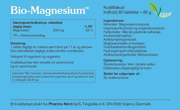 Bio-Magnesium 60 tabletter