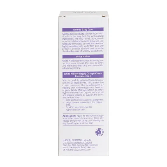 Baby Nappy Change Cream Derma White Mallow Weleda 50 ml