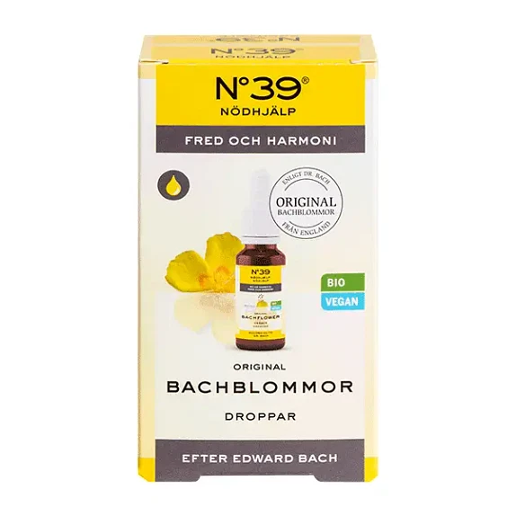 Bachblomster No 39 Nødhjælp Dråber 10 ml økologisk