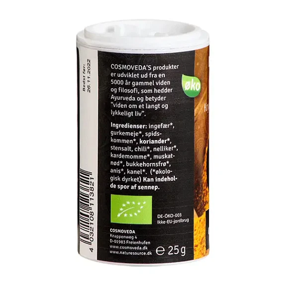 Basic Dal Masala Krydderiblanding Cosmoveda 25 g øko