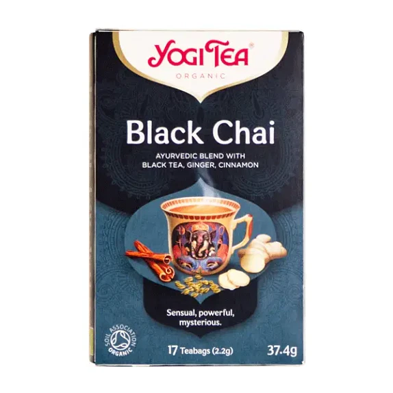 Black Chai Ayurvedisk Yogi 17 breve økologisk