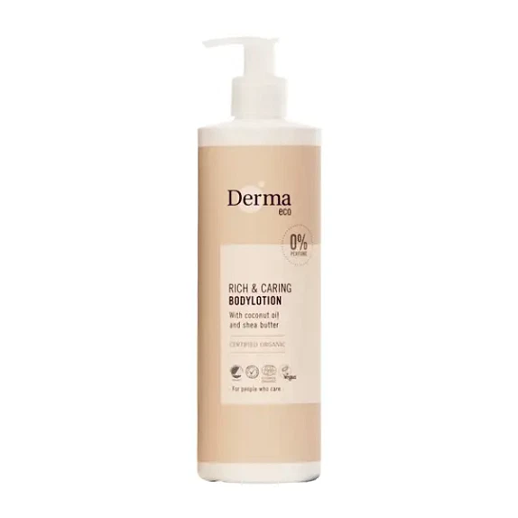 Bodylotion Rich & Caring Derma Eco 400 ml økologisk