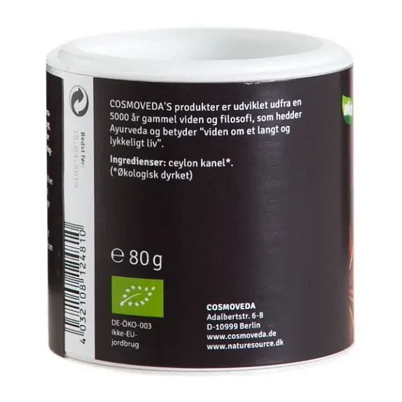 Ceylon Kanel Pulver Cosmoveda Ayurveda 80 g økologisk