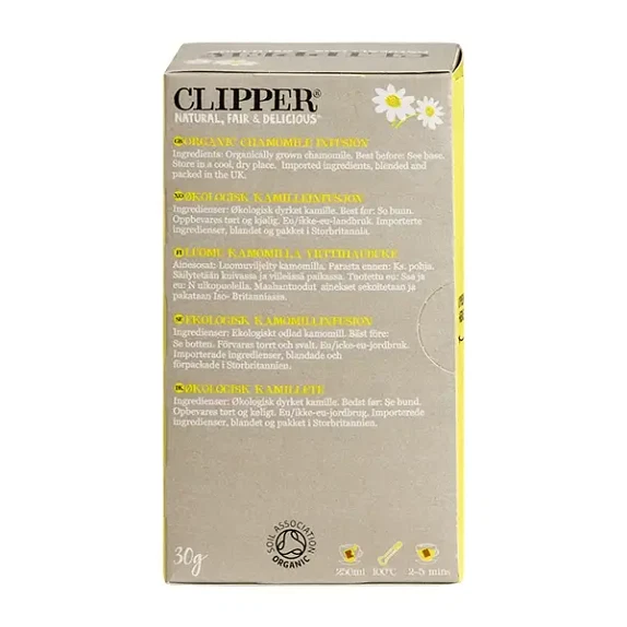 Chamomile Infusion Calm Clipper 20 breve økologisk