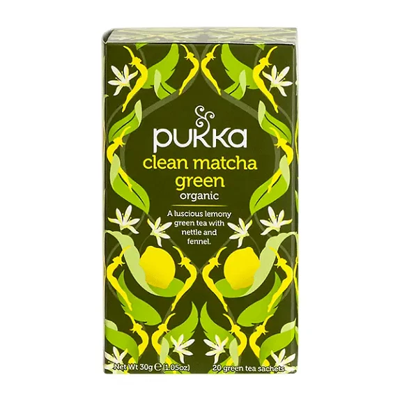 Clean Matcha Green Pukka 20 breve økologisk