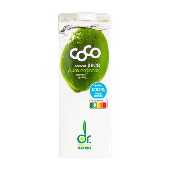 Coco Juice Pure Dr. Martins 1 Liter økologisk