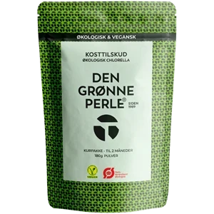 Chlorella Økologisk – Den Grønne Perle® (pulver 180 g)