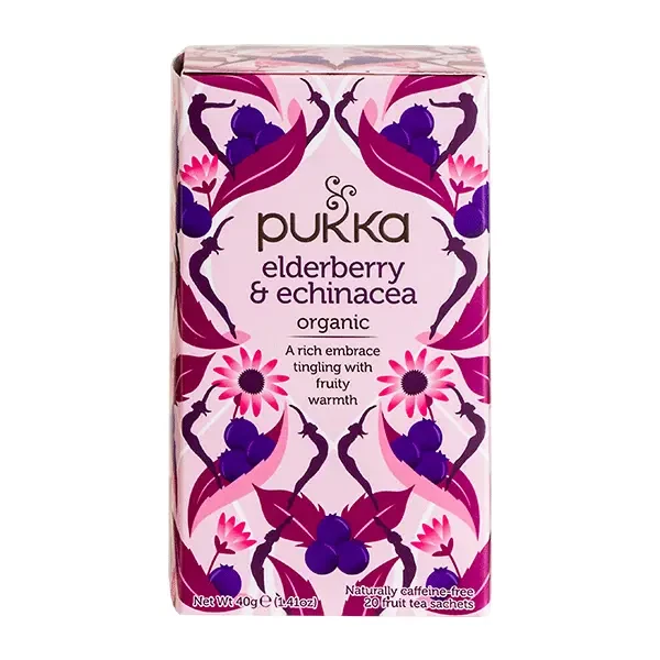 Elderberry & Echinacea Pukka 20 breve økologisk