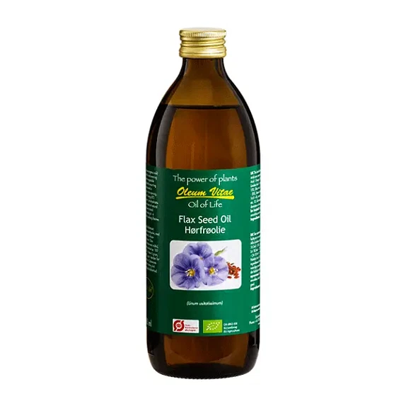 Hørfrøolie Flax Seed Oil of Life 500 ml økologisk