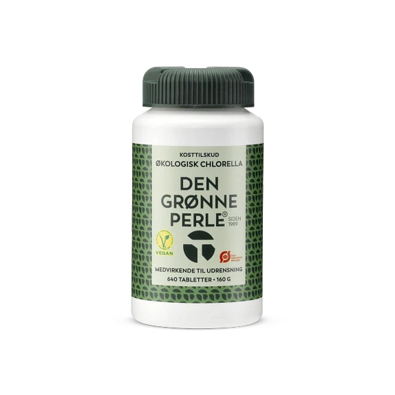 Chlorella Økologisk – Den Grønne Perle® (640 tabl.)