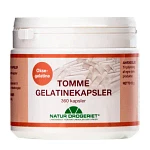 Gelatine kapsler tomme 360 kapsler