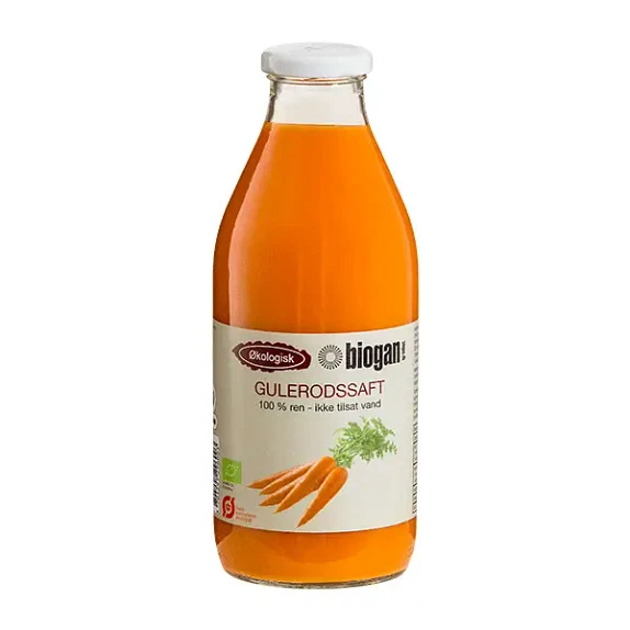 Gulerodssaft Biogan 750 ml økologisk