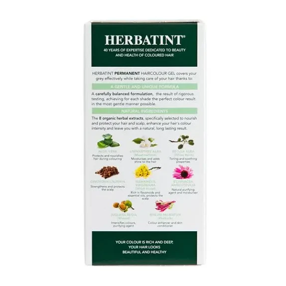 Hårfarve 1N Black Herbatint 150 ml