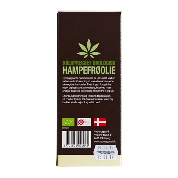 Hampefrøolie Nyborggaard 250 ml økologisk