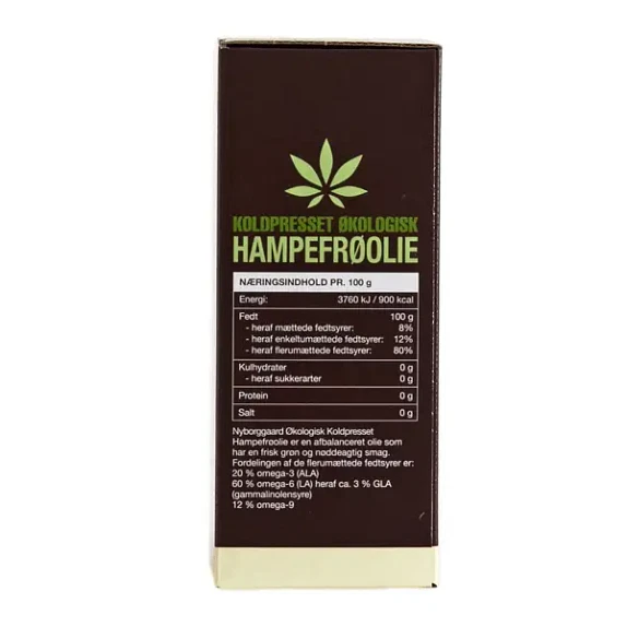 Hampefrøolie Nyborggaard 250 ml økologisk