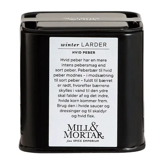 Hvid Peber Hel Mill & Mortar 50 g økologisk