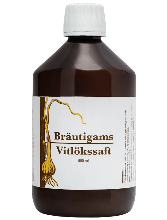 Hvidløgssaft 500 ml fra Allergica