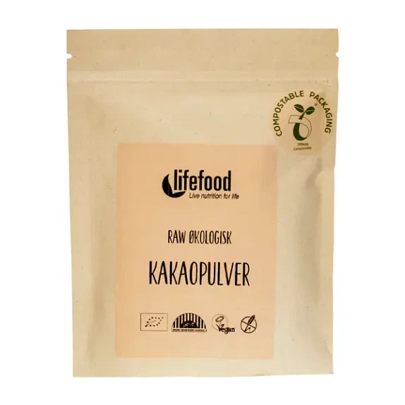 Kakaopulver LifeFood 150 g økologisk