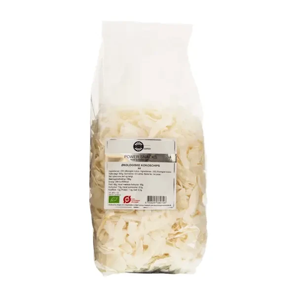 Kokoschips Rå 500 g økologisk
