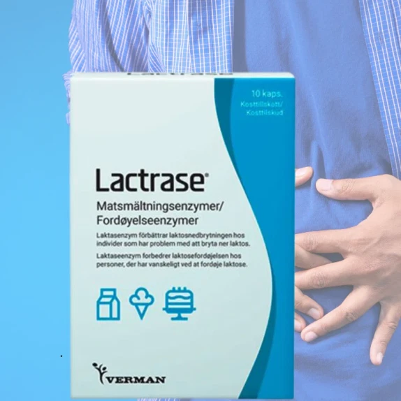 Lactrase 10 vegetabilske kapsler