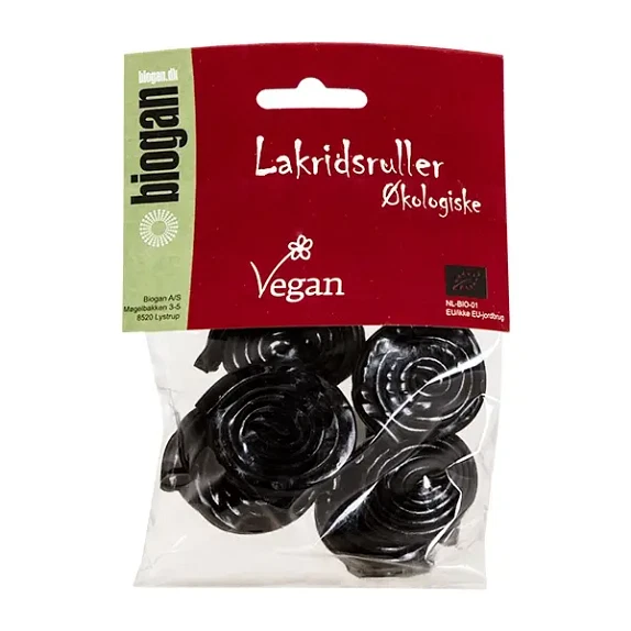 Lakridsruller 75 g økologisk