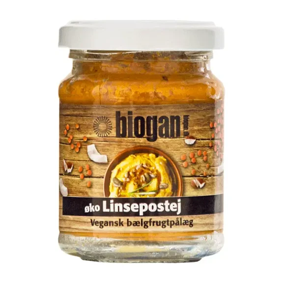 Linsepostej Biogan 115 g økologisk