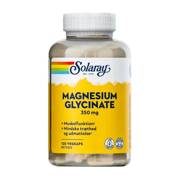 Magnesium Glycinate 350 mg Solaray 120 Vegkaps