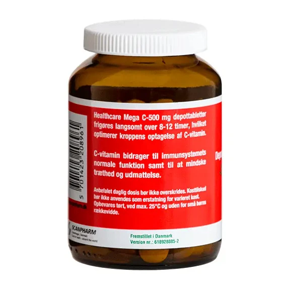 Mega C-500 mg Healthcare 150 depottabletter