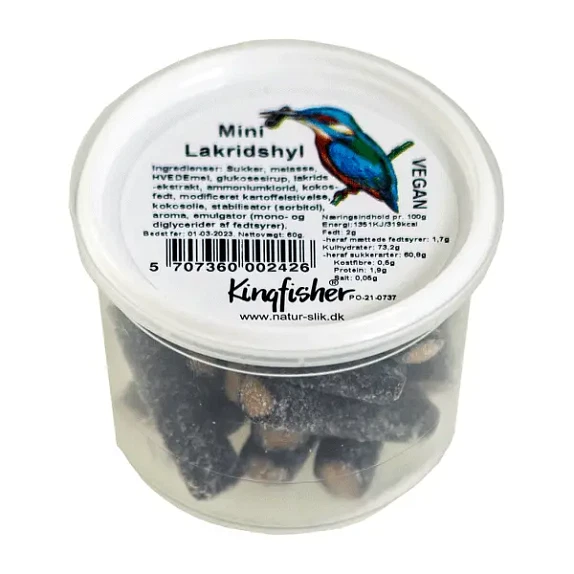 Mini Lakridshyl Kingfisher 60 g