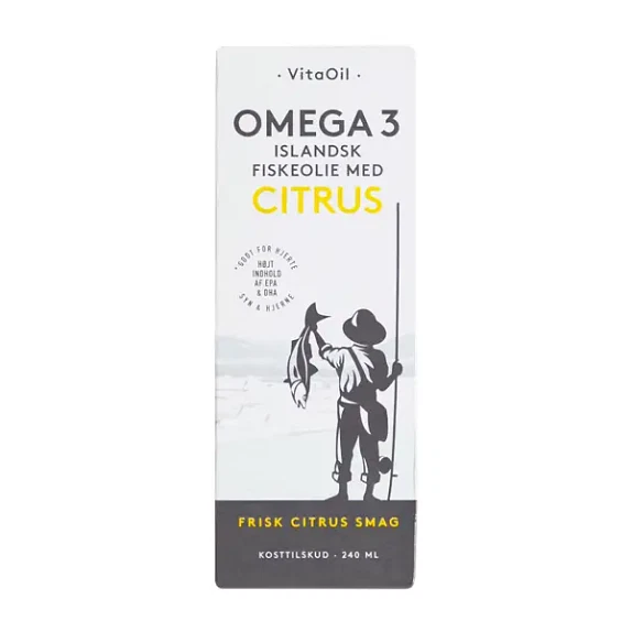 Omega-3 Islandsk Fiskeolie Citrus Lysi 240 ml