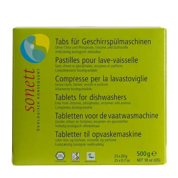 Opvasketabs Sonett 25x20 g økologisk