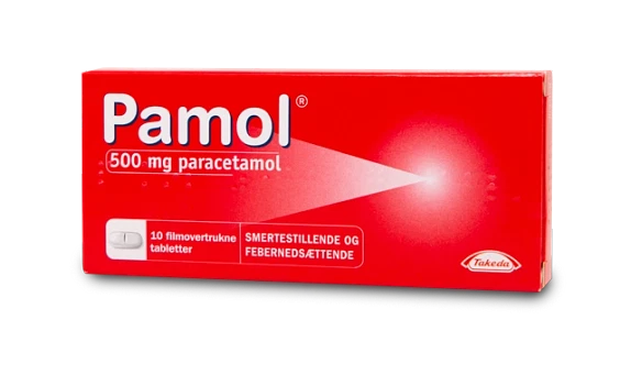 Pamol 500 mg Paracetamol 10 tabletter