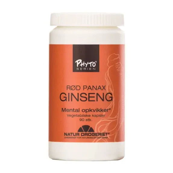 Panax Ginseng Rød 90 vegetabilske kapsler