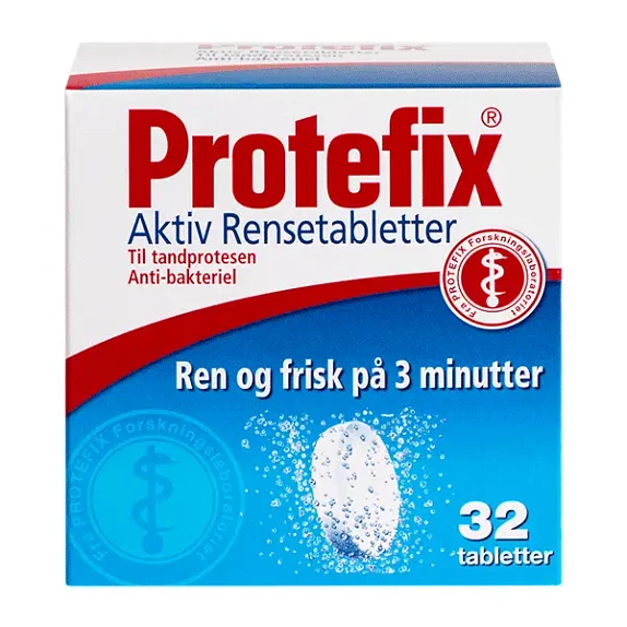 Rensetabletter Aktiv til Tandprotesen Protefix 32 stk.