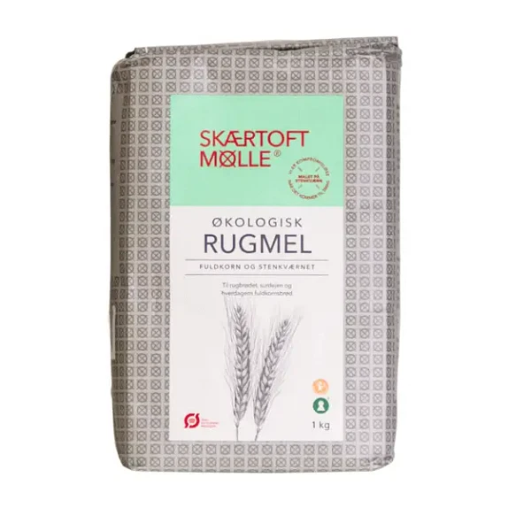 Rugmel Fuldkorn Skærtoft Mølle 1 kg økologisk