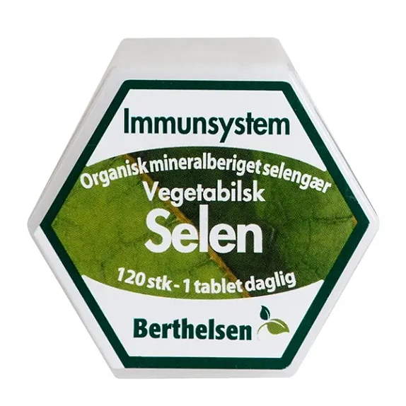 Selen Vegetabilsk Berthelsen 100 mcg 120 tabletter