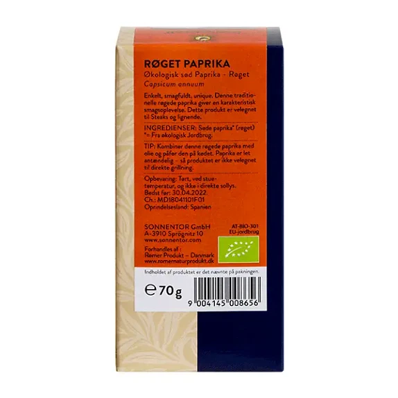 Smokey Paprika Sonnentor 70 g økologisk