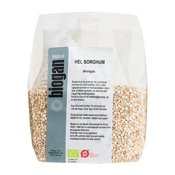 Sorghum Hel Biogan 500 g økologisk