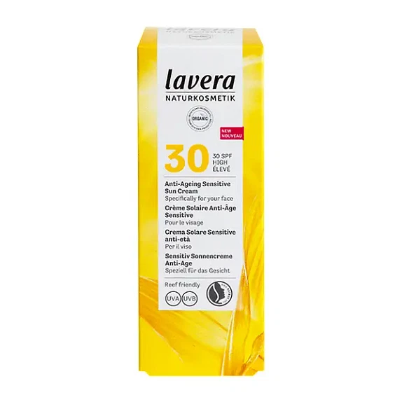 Sun Cream Anti-Ageing Sensitiv SPF30 Lavera 50 ml