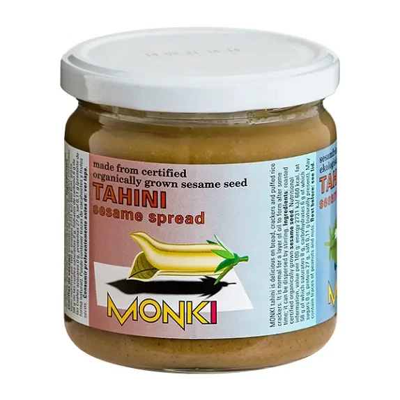 Tahin Uden Salt Monki 330 g økologisk