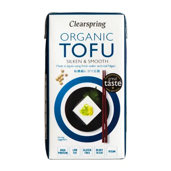 Tofu Silken Smooth Clearspring glutenfri 300 g øko