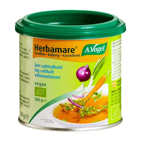 Urtebouillon Herbamare lavt saltindhold 200 g økologisk